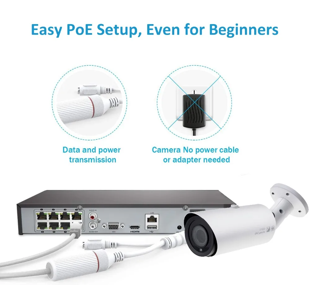 UniLook(совместим с Hikvision) 8MP пуля POE IP камера с sd-картой слот в/Открытый безопасности IP66 ночного видения H.265 ONVIF