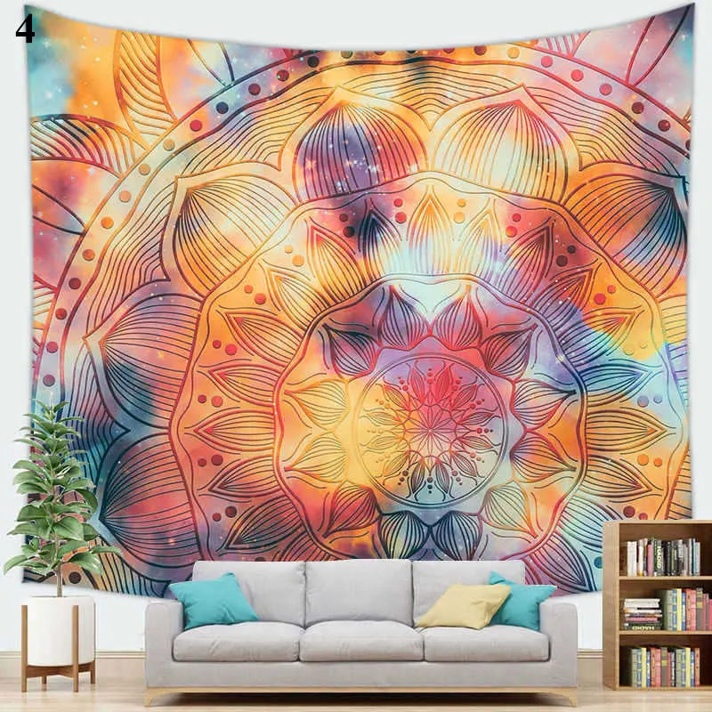 

Mandala Starry Sky Tapestry Wall Hanging Bohemian Printed Living Room Decoration Wall Hanging Tapestry Yoga Mat Rug Home Decor