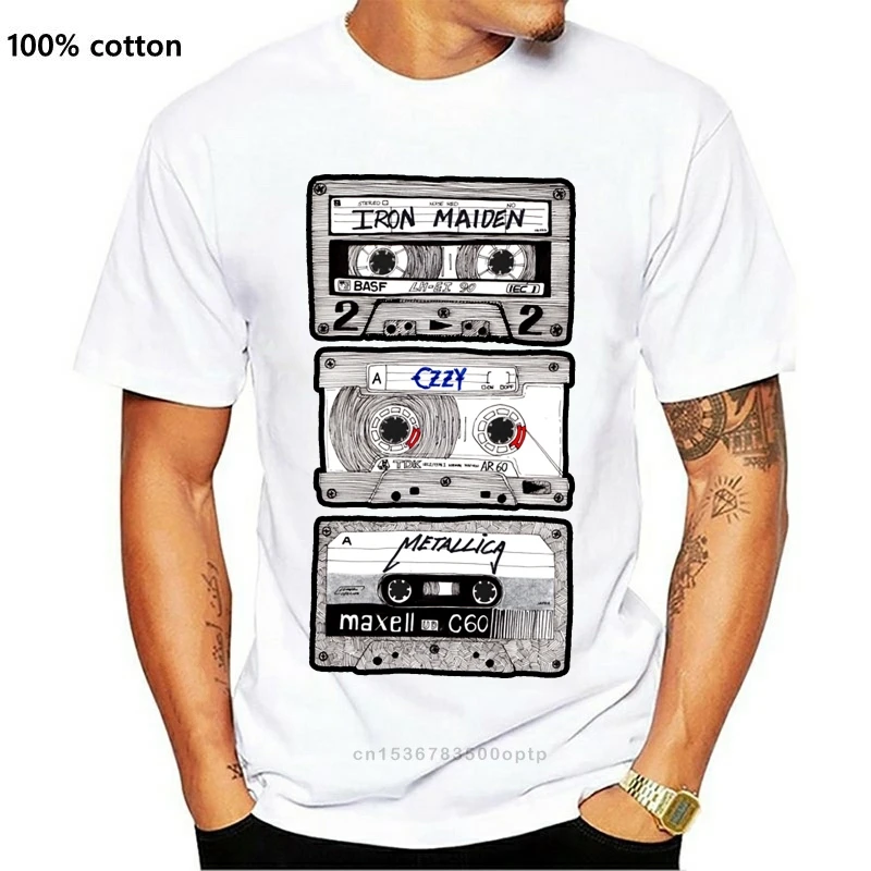 

Модная футболка, Мужская футболка K7, металлическая Смешанная Молодежная Футболка, футболки, классический принт кассеты, 3D одежда, хлопок