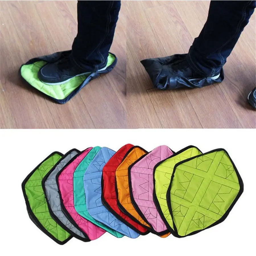 US STOCK Waterproof Reusable Step in Sock Portable Auto-Package Overshoes Shoe Covers | Дом и сад