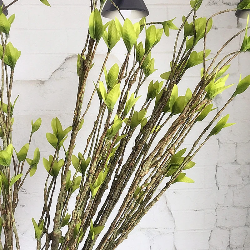 1 шт. Пластиковые Моделирование сухой лозы искусственные растения зеленый лист