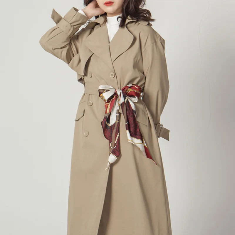 LANMREM Новая мода осень длинный рукав шелковый галстук винтажный элегантный Дикий