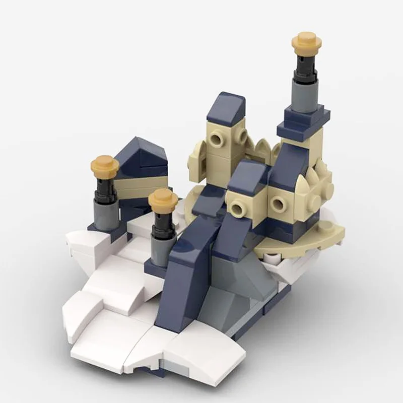 Город МОС серии миниатюрные Фэнтези Замок холмы украшения Сборная модель