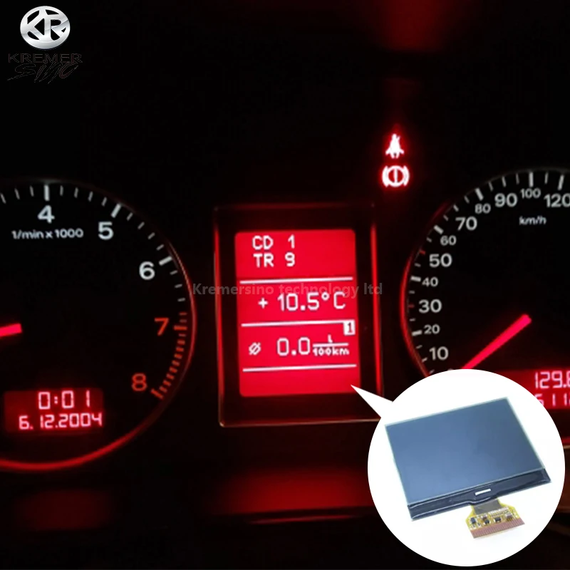شاشة LCD لـ Audi A4 B6 B7 ، أداة مركبة ، عداد السرعة ، FIS MFA ، كابل قصير