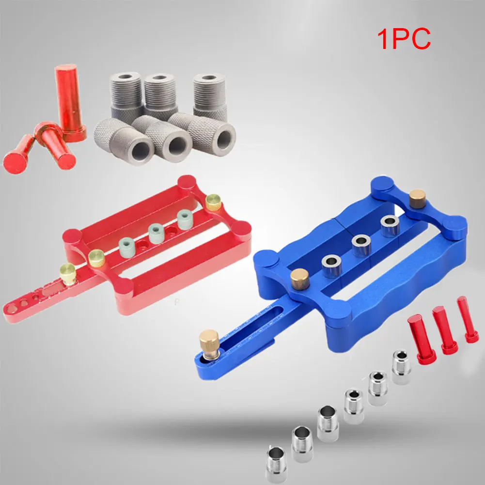 

Clear Scale Precise Drilling Woodworking Tool Vertical Self Centering For Log Tenon Easy Operate Punch Locator Dowelling Jig Set