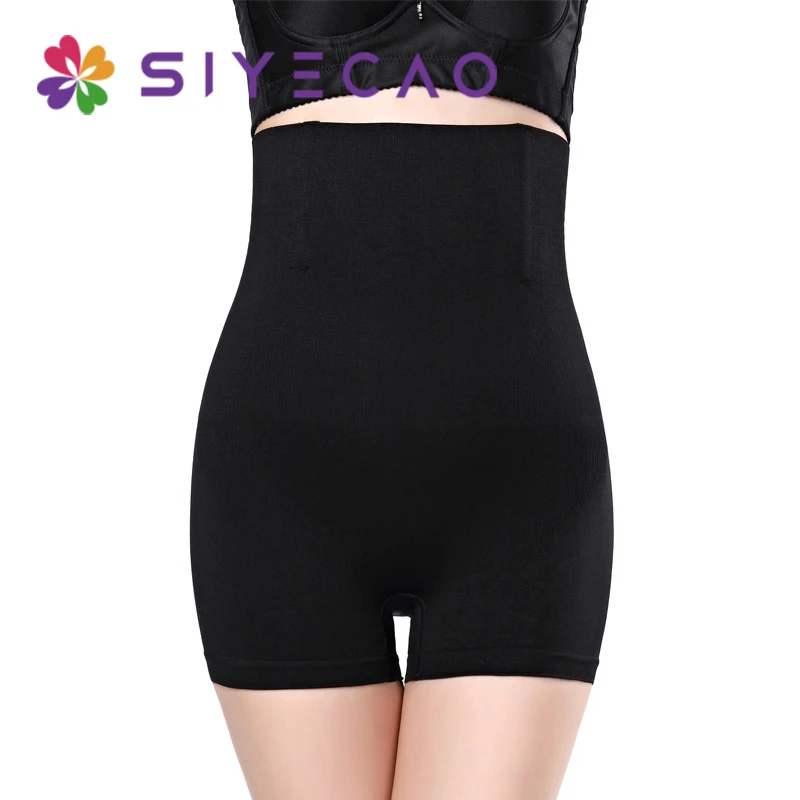 Бесшовные женские Утягивающие трусики с высокой талией для тренировок живота