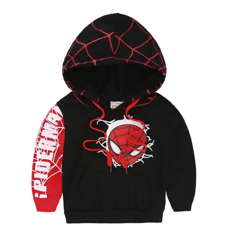 Свитшот с капюшоном Человек-паук комплект одежды для мальчиков одежда малышей