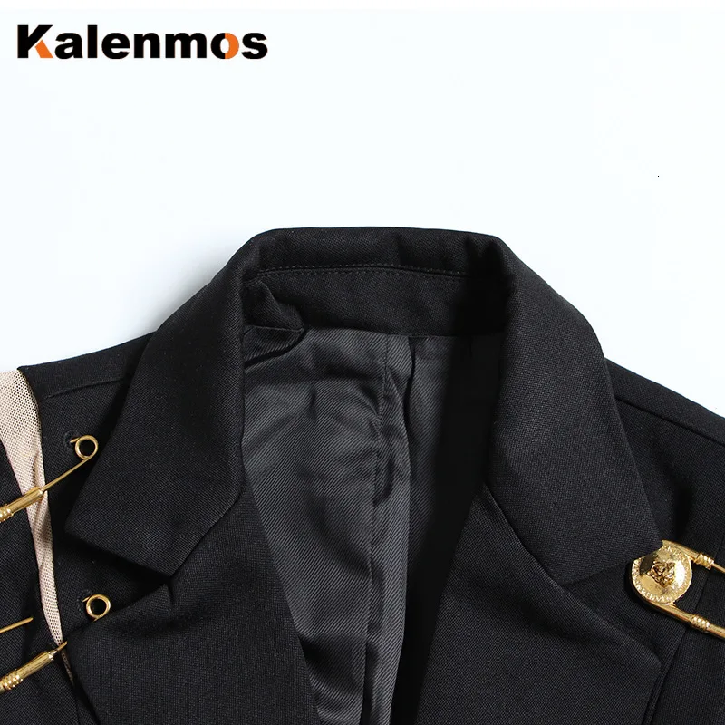 

Blazer Women Spring Fall Autumn Patchwork Long Sleeve Outerwear Korean Japan Suits Jacket Elegant Mujer Bontjas Coat Vintage
