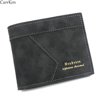 mens wallet leather brand luxury purse short mens wallet credit card porte monnaie homme top vintage male 2021 brand wallet
