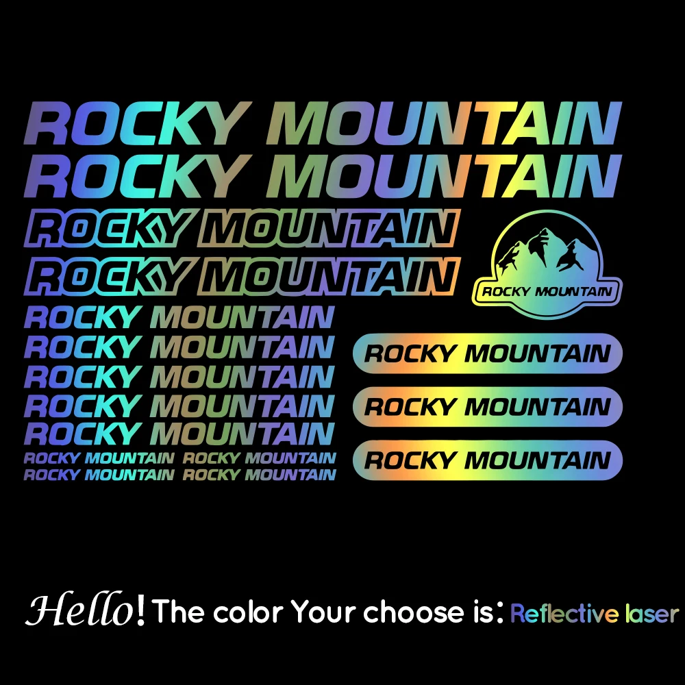 

Autocollants en vinyle compatibles avec Rocky Mountain, feuille de cadre de vélo, vtt
