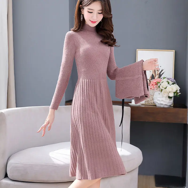 

Winter knitted dress women 2020 new fashion coat with two piece vest vest vest