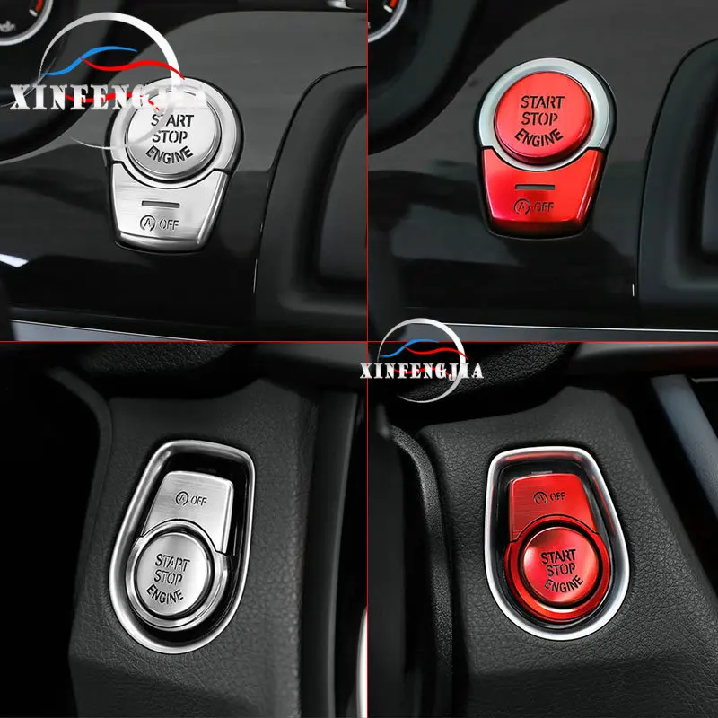 

For BMW 4 3 2 1 series F30 F20 F32 F31 F21 F22 X1 F48 F45 Accessories Car Engine Start Stop Lgnition Key Ring Decorative Covers