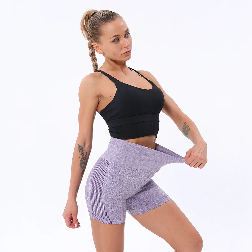 

Running Seamless Booty Shorts Leggings Women Push Up High Waist Fitness Cycling Female Slim Workout Tights Summer Sportswear