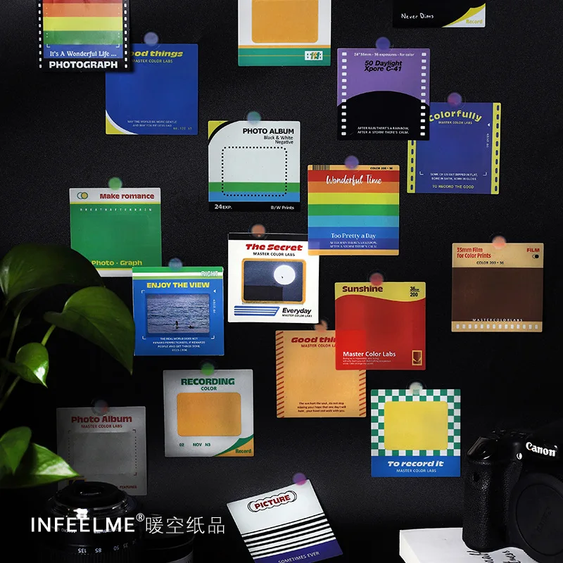 

20sets/lot Sticky Notes Story Theater Series Junk Journal Paper diary Scrapbooking Stickers Office School stationery