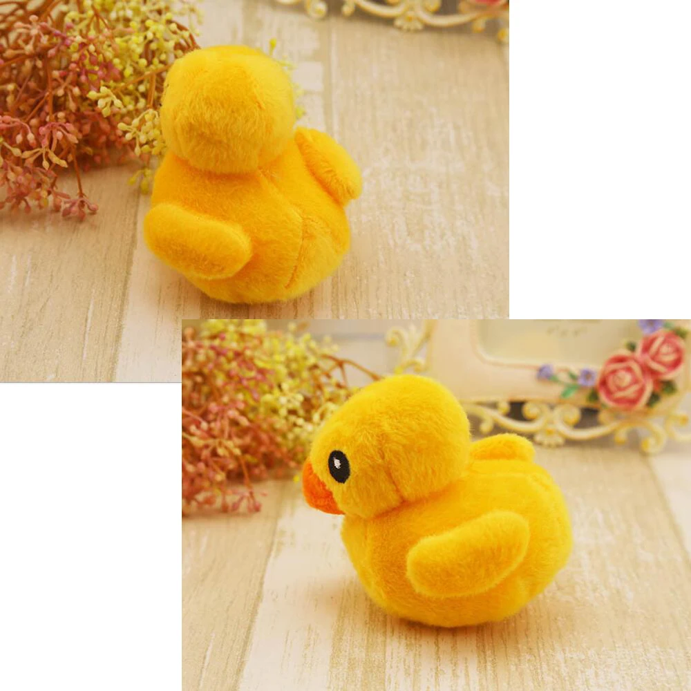 1 шт. милая мягкая плюшевая игрушка для домашних животных желтая утка скрипучие