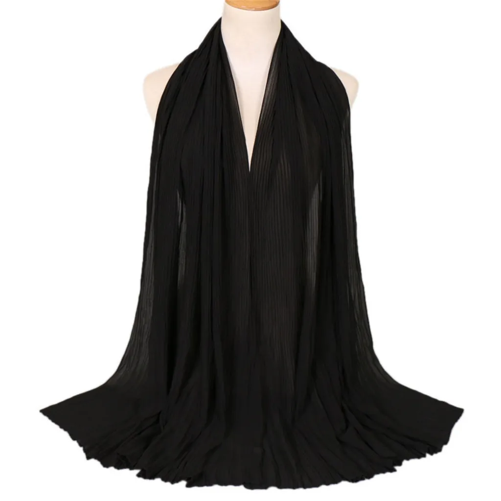 

2019 fashion hot sale explosions solid color multicolor choice chiffon Muslim headscarf hijab scarf shawl 40*