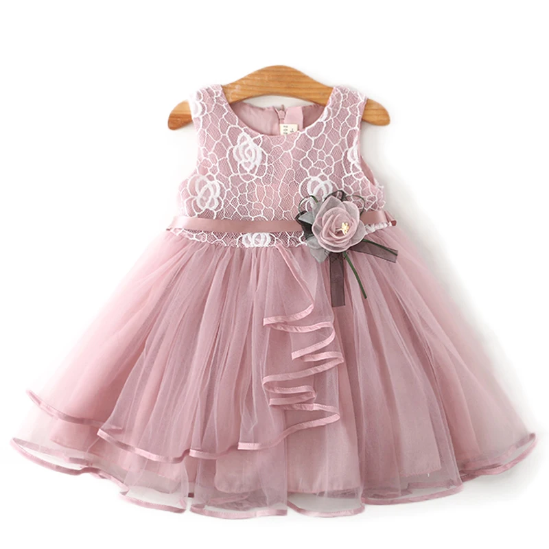 Кружевное платье для девочек детские платья-пачки из тюля с цветочным принтом