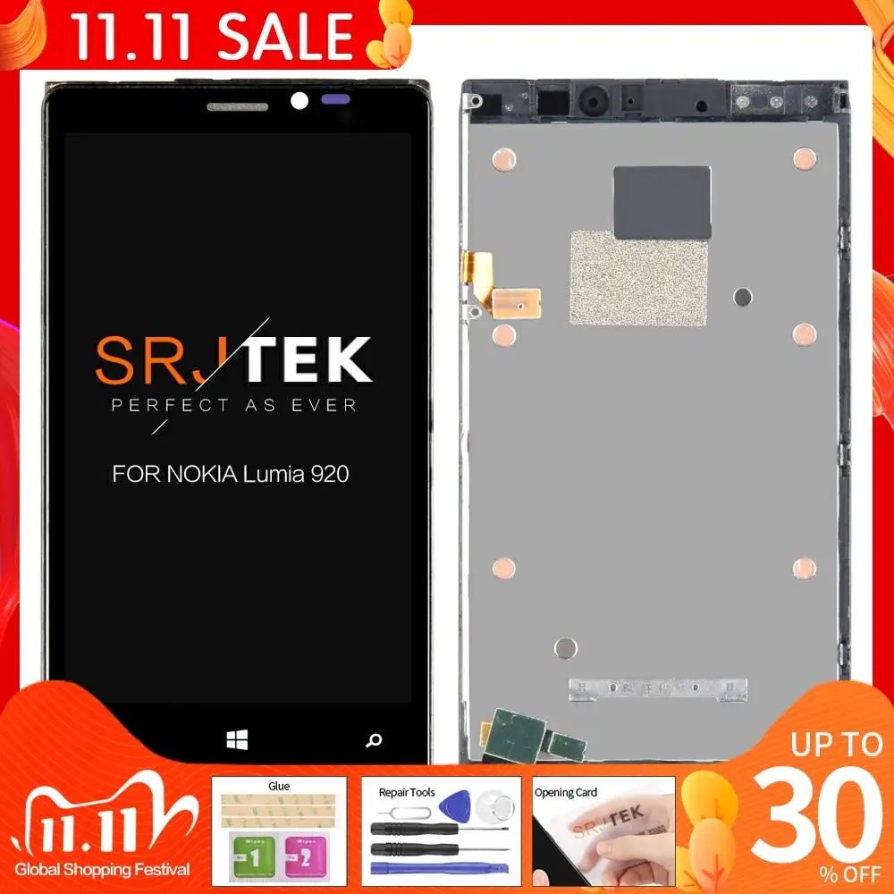 4 5 &quotоригинальный Дисплей чехол с подставкой и отделениями для карт NOKIA Lumia 920 LCD