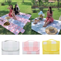 150x100150x200cm waterproof foldable outdoor camping mat widen picnic mat plaid beach blanket baby multiplayer mat