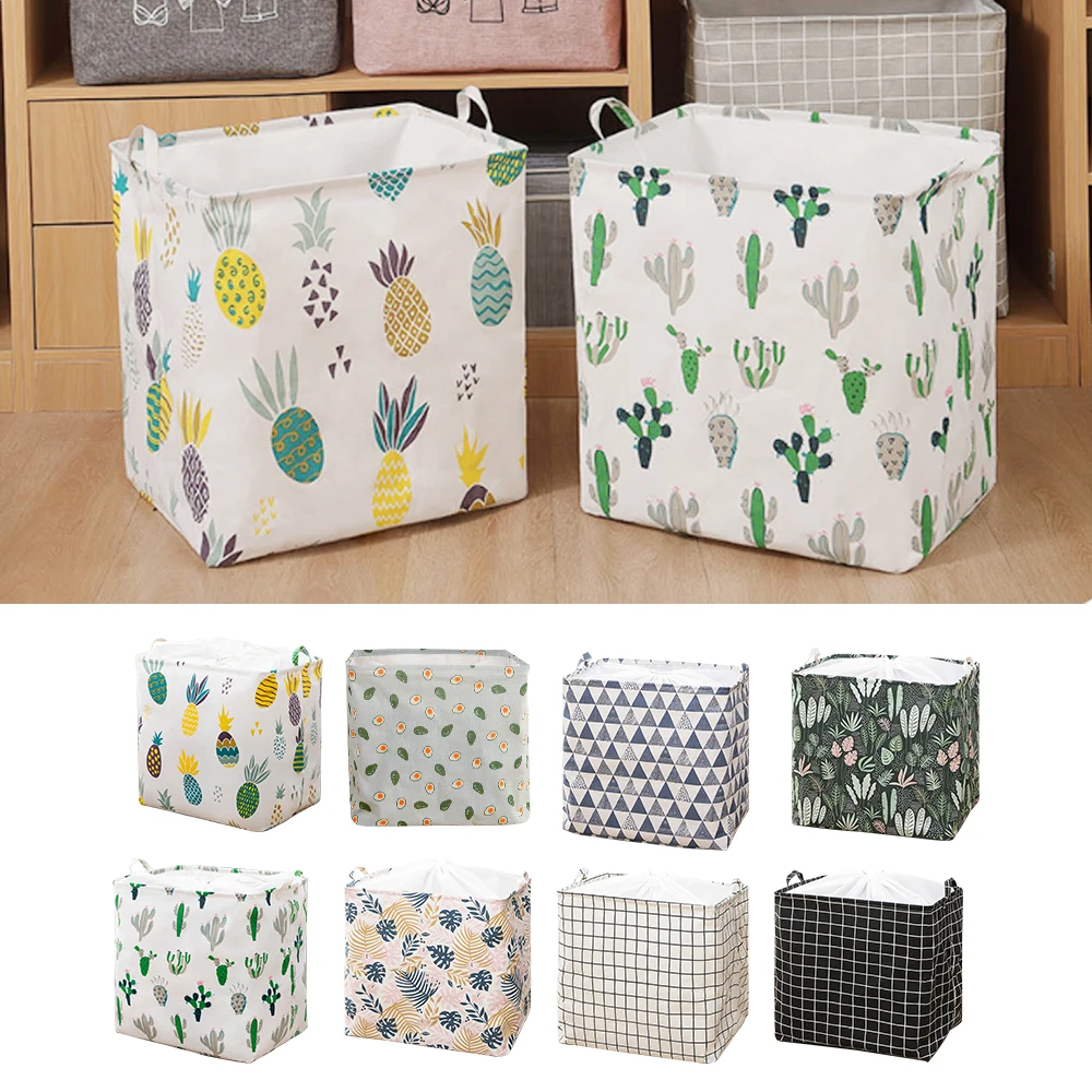 Складная квадратная корзина для белья с кулиской водонепроницаемый ящик грязной