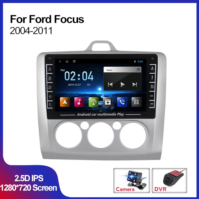 

2.5D 1280*720 IPS для Ford Focus 2 Mk 2 2004-2011 Автомагнитола мультимедийный видеоплеер навигация GPS Поддержка Wifi SWC DVR BT