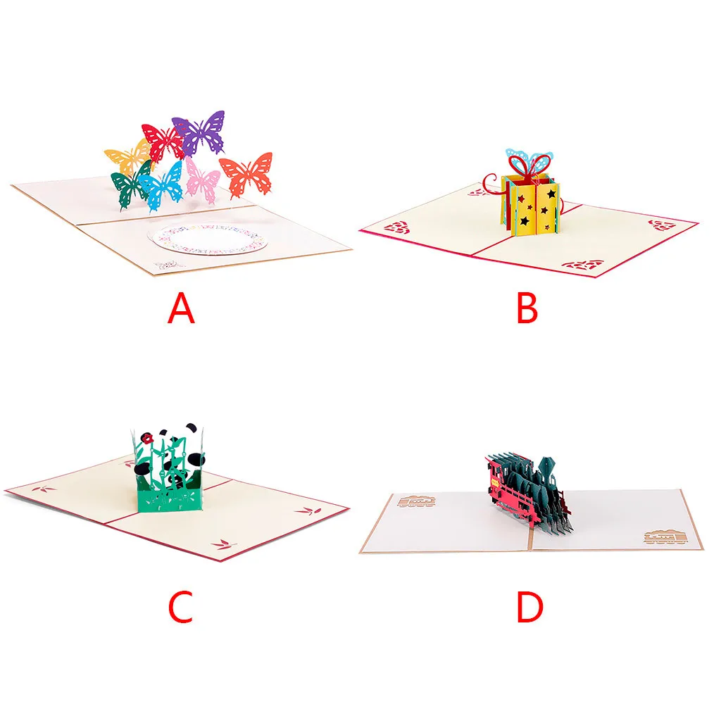 3D стерео ручной работы поздравительная открытка праздник благословение