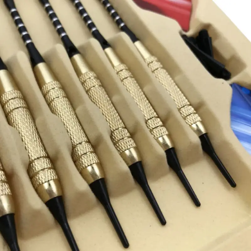 

12pcs/set Soft Plastic Tip Darts for Electronic Dartboard Party Bar Outdoor and Indoor Games Random Color