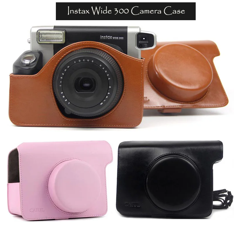 Fujifilm Instax Wide 300 мгновенный чехол для камеры сумка переноски из искусственной кожи
