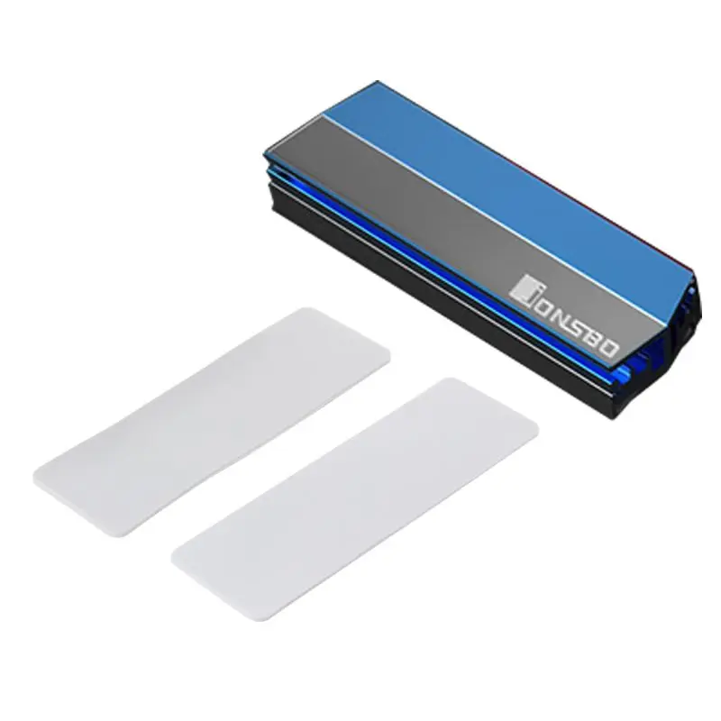 Синий Алюминий сплав M.2 радиатор SSD твердотельный накопитель на жестком диске радиатор тепла рассеивание теплоты Охлаждающие подставки - Цвет: Синий