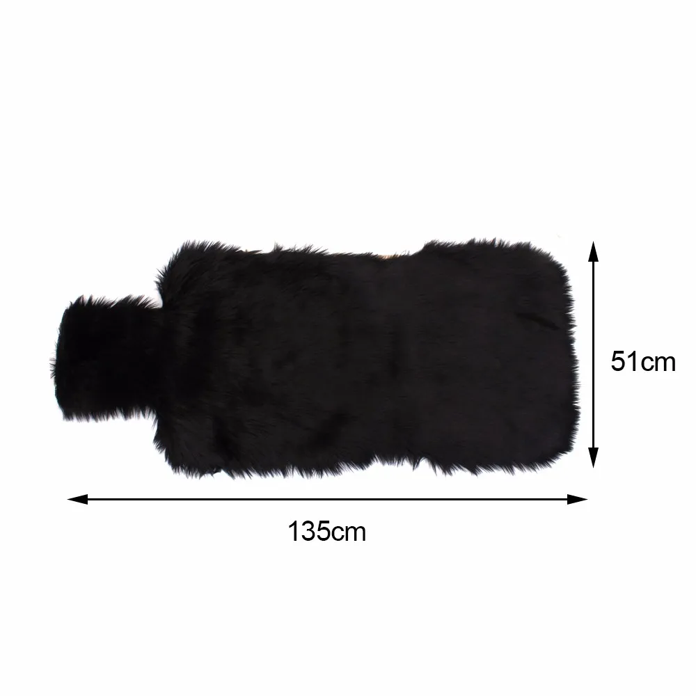 1PC Front Car Seat Covers Sheepskin Chair Seat Protector Support Mat Universal Winter Plush Car Warm Seat Cover Auto Accessories
