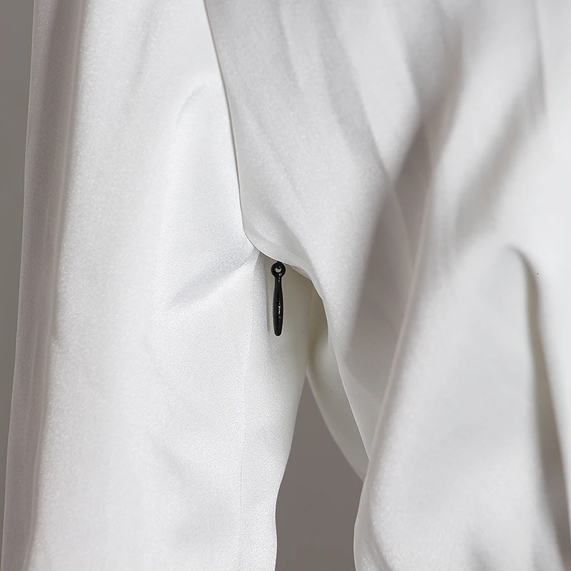 

TWOTWINSTYLE Patchwork Hit Color Dress For Women Lapel Collar Long Sleeve High Waist With Sashes Casual Dresses Female Fall Tide