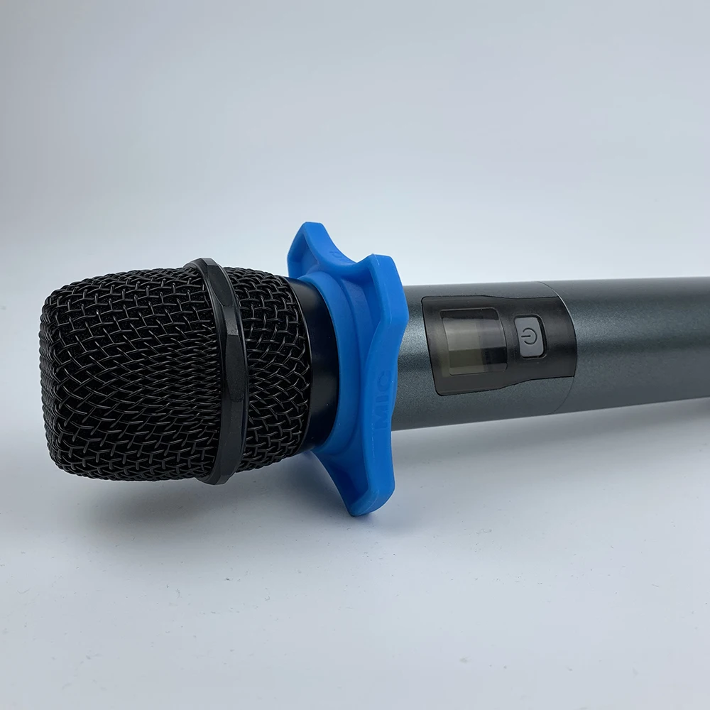 1 Set Karaoke Microphone Pop Filter Anti-Rolling Ring Protection Bottom Rod Sleeve Holder Mic Silicone for KTV Device | Электроника