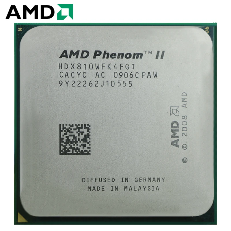 

AMD Phenom II X4 810 HDX810WFK4FGI Quad-Core AM3 938 CPU 100% working properly Desktop Processor 2.4GHz 95W Socket AM3