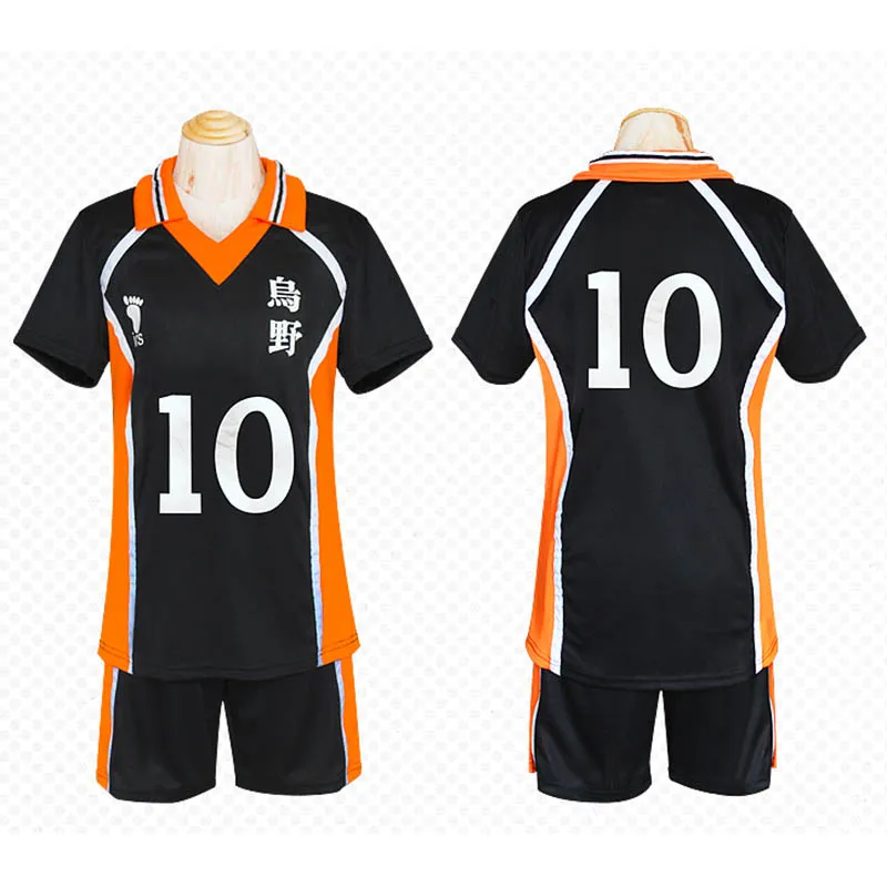 9 стиль аниме Haikyu! Haikyuu Cosplay Костюм Karasuno Koukou высокий школьный волейбол клуб Хината Shoyo спортивная рубашка Джерси - Цвет: 10
