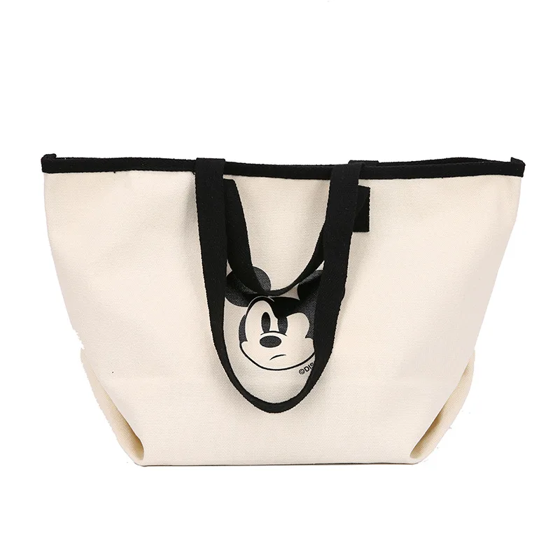 

2021 Spring/Summer New Cute Mickey Mouse Canvas Bag Shopping Shoulder Diagonal Bag Student Handbag Backpack Women School Bags