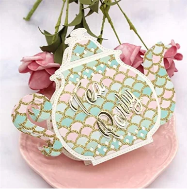 Кофе горшок резки штампы новый для скрапбукинга DIY альбом тиснение папки