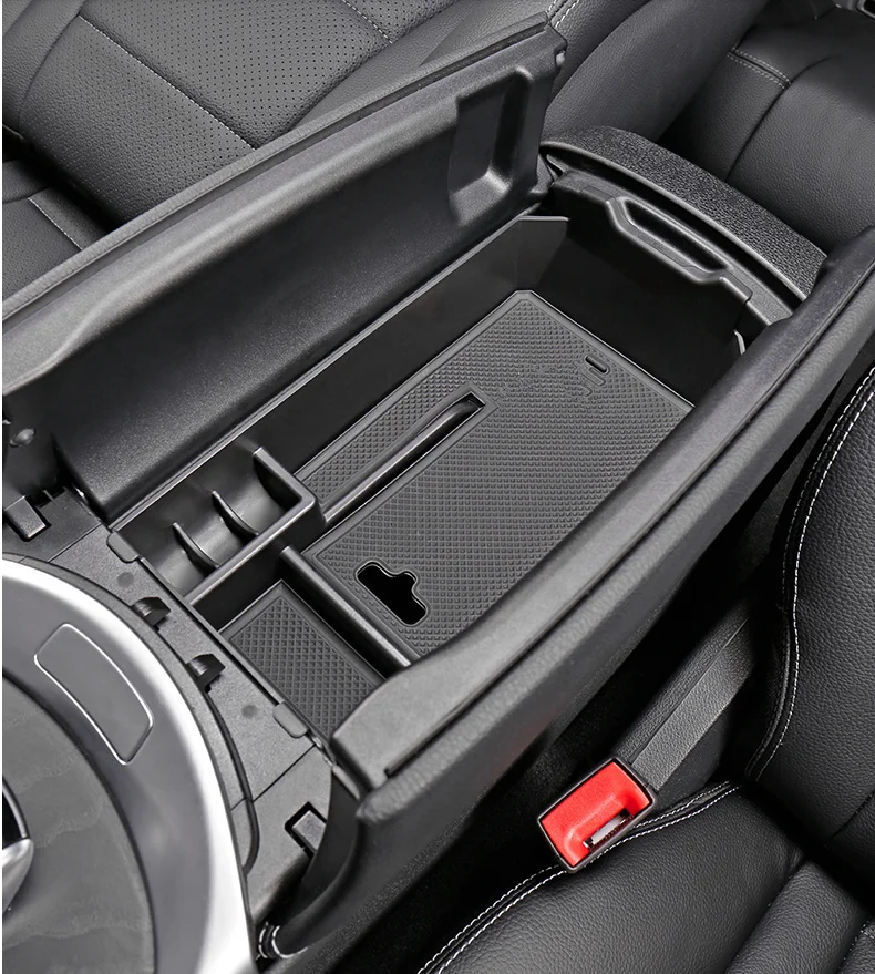 

For Mercedes Benz C GLC Class W205 C180 C200 C260 C300 GLC200 GLC260 GLC300 Central Storage Box Door Phone Glove Armrest Box