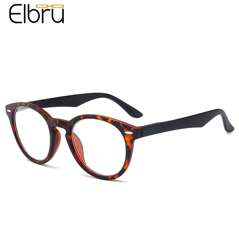 

Elbru Vintage Fashion HD Lens Reading Glasses Leopard Presbyopia Eyeglasses Hyperopia Eyewear For Women Men Diopters +1.0 +4.0
