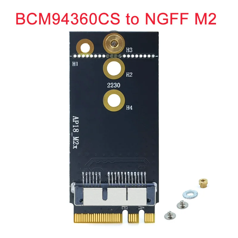 Адаптер для ключей A/E BCM94360CS2 BCM943224PCIEBT2 модуль карты 12 + 6 Pin Беспроводная скорость