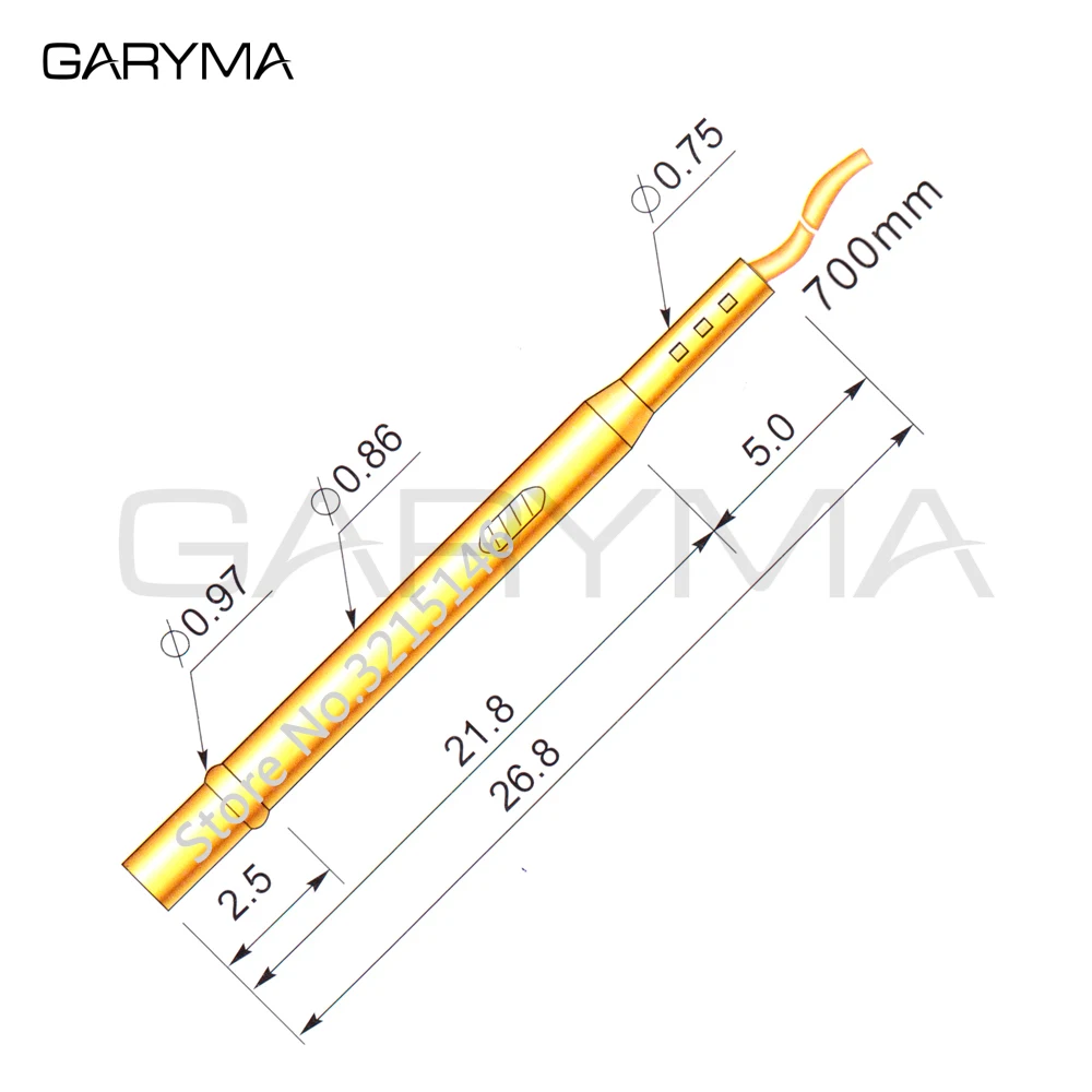 100 шт. в пачке RL50-2W7 Тесты зонд пружинный контакт Пружинные контакты SMT/SMD сосуд с