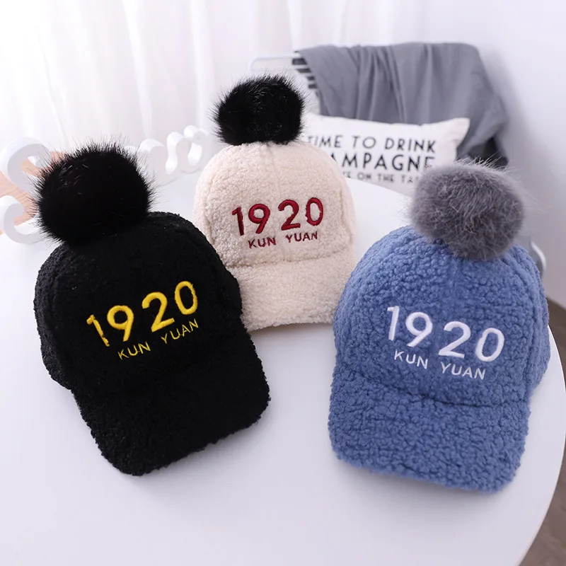 Doitbest зимняя бейсбольная кепка ребенка возрастом от 2 до 8 лет помпон из