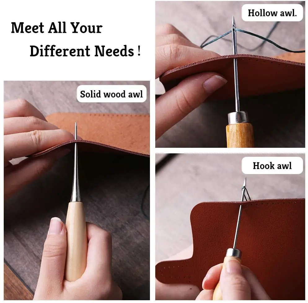 Набор для ремонта кожаной обивки Nonvor 46 шт. набор шитья кожи вощеная нить иглы