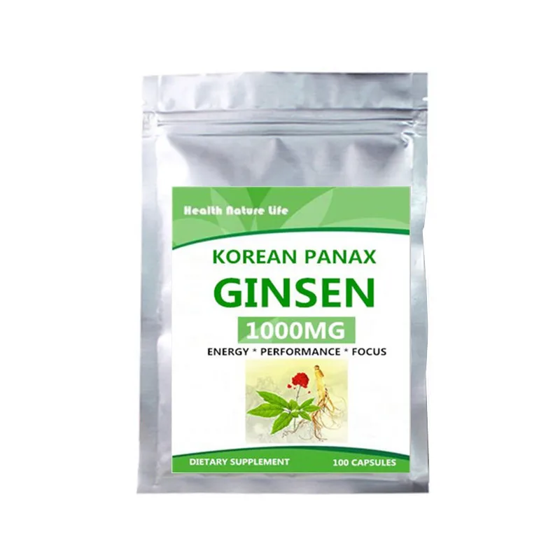 Корейский Красный Женьшень 1000 мг-100 Капсулы для веганов | Красота и здоровье