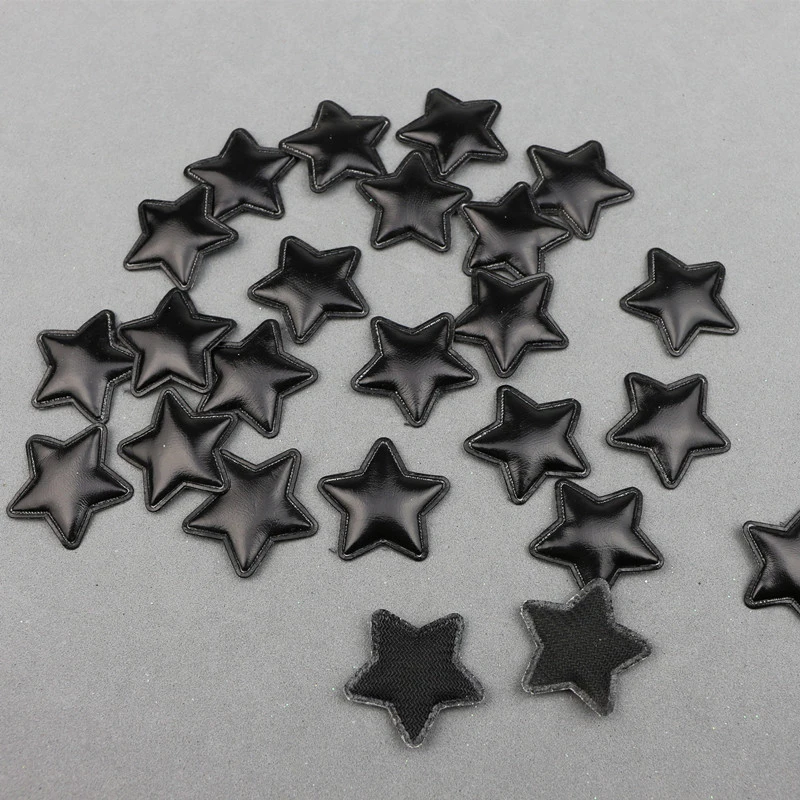 50 шт. 2 8 см блестящие звезды мягкие аппликации Детские аксессуары для волос