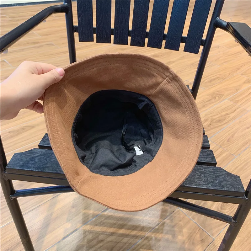 

202009-26street-CG autumn pu Striped outdoors leisure lady bucket cap men women fishermen hat