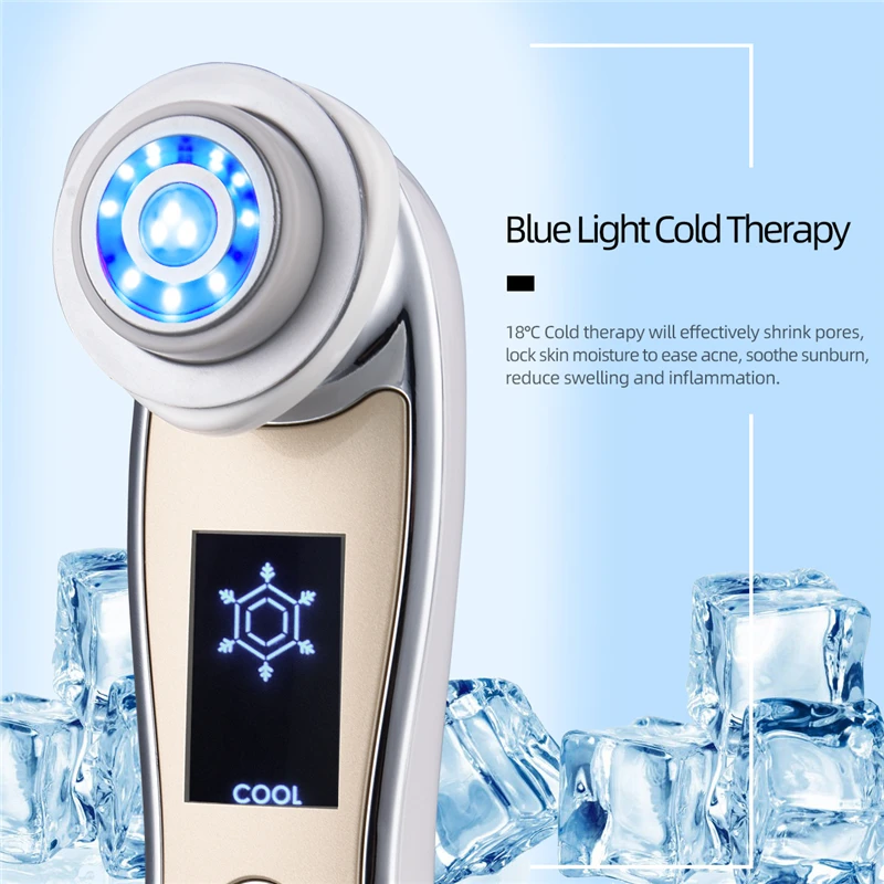 

CkeyiN Anti-Aging LED Photon Facial RF Radio Frequency Skin Rejuvenation EMS Mesotherapy for Tighten Face Lift Beauty Treatment