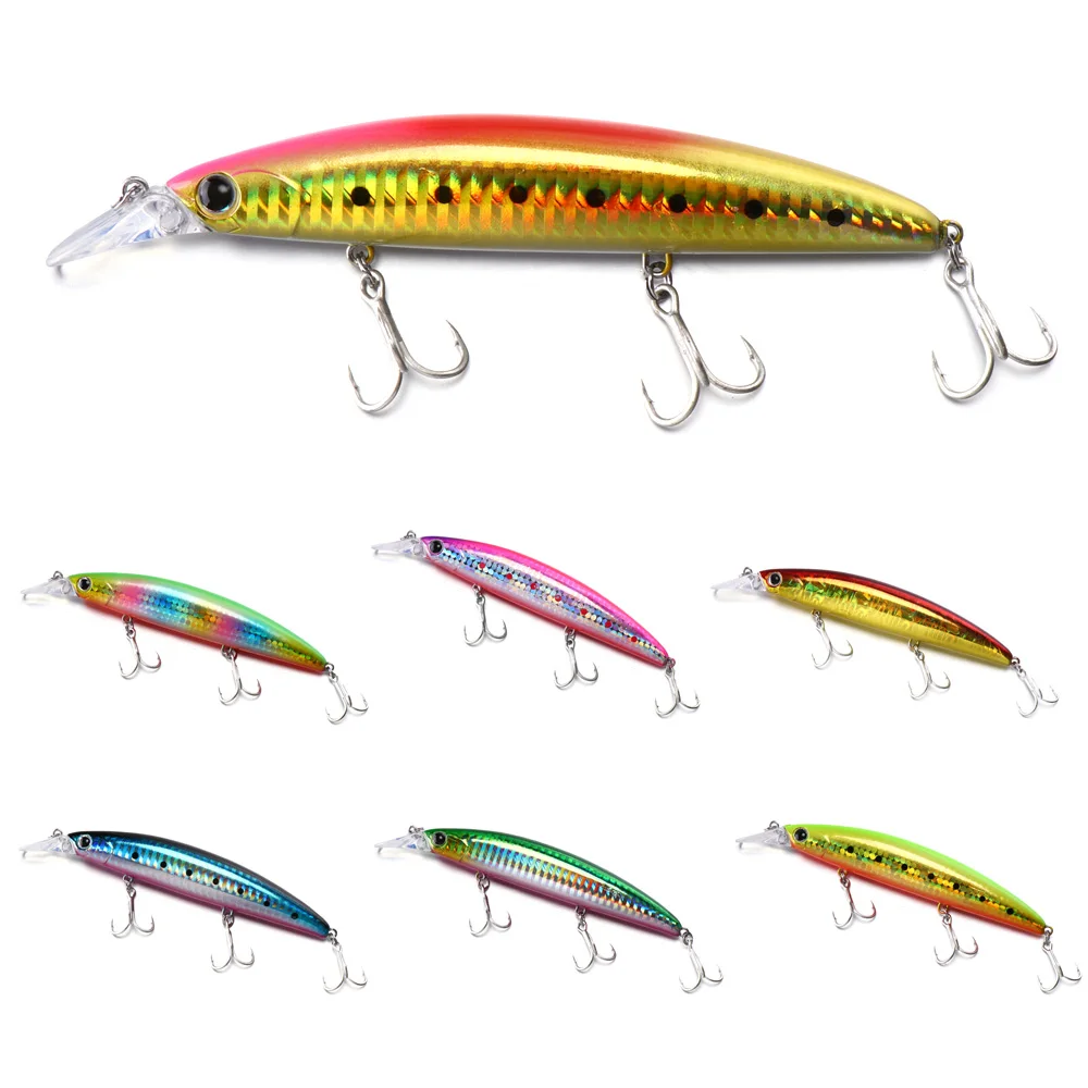 Твердые рыболовные приманки 110 мм 19 г качественные в виде гольяна воблеры