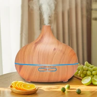 aroma essential oil large amount diffuser ultrasonic air humidifier with wood grain led lights for office home
