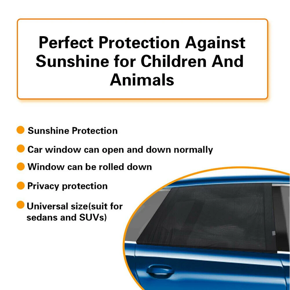 2 шт. Авто УФ Защита Складная регулируемая сетка портативный внешний козырек