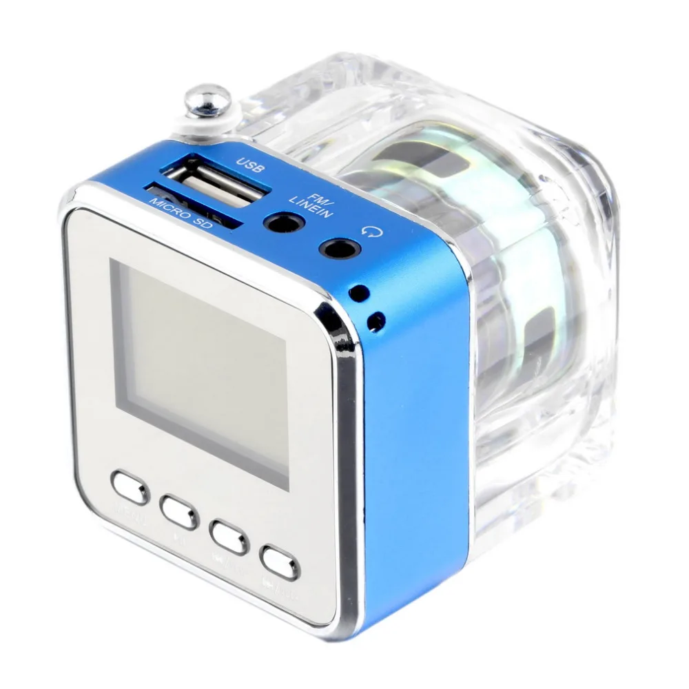 Мини-динамик lcd HiFi Музыка MP3/4 плеер Micro SD/TF USB диск FM радио